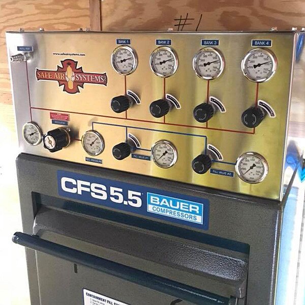 6000PSI Bauer Air Control Panel Two Position FS
